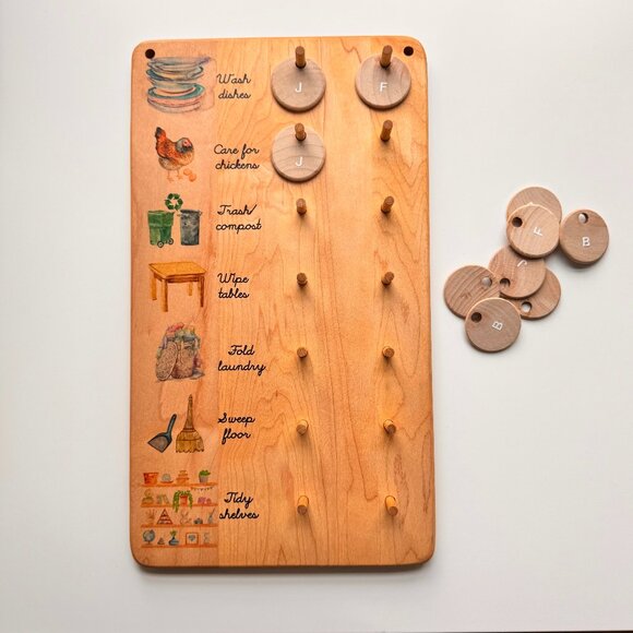 Montessori chore chart - Chicken care chart - Picture 1 of 5